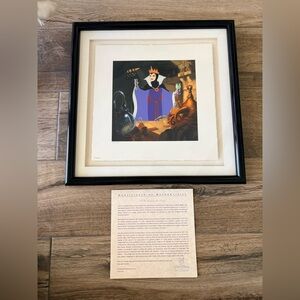 Framed Disney Art Classics I'll be Fairest in the Land 1997 LE 7500